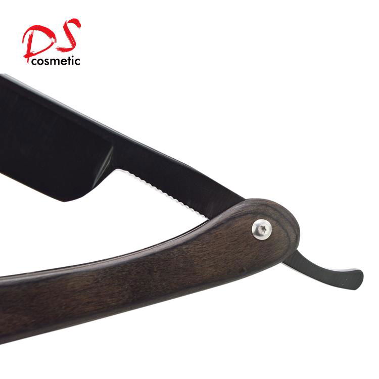  Black Stainless Steel Straight Razor 3