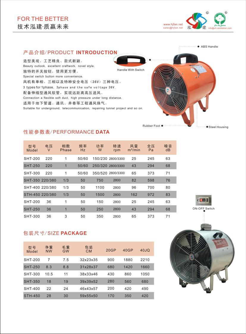 手提式軸流通風機 5