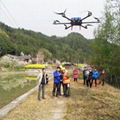 GPS uav drone hanging powerlines drone