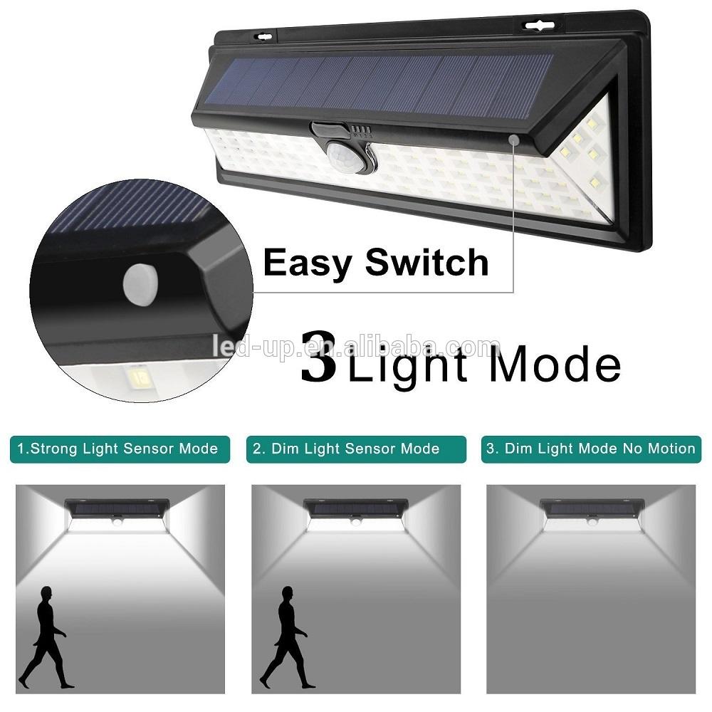 Solar Powered Energy Saving LED Motion Sensor Wall Light With 90 LEDs