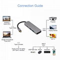 HDMI Usb 3.0 4 Port Usb Type C Hub Bolt For Macbook Pro Hub 3