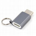 Usb C Mirco Usb Type C Adapter laptop Type-C Converter With Keychain 3