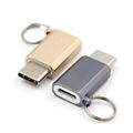 Usb C Mirco Usb Type C Adapter laptop Type-C Converter With Keychain 4