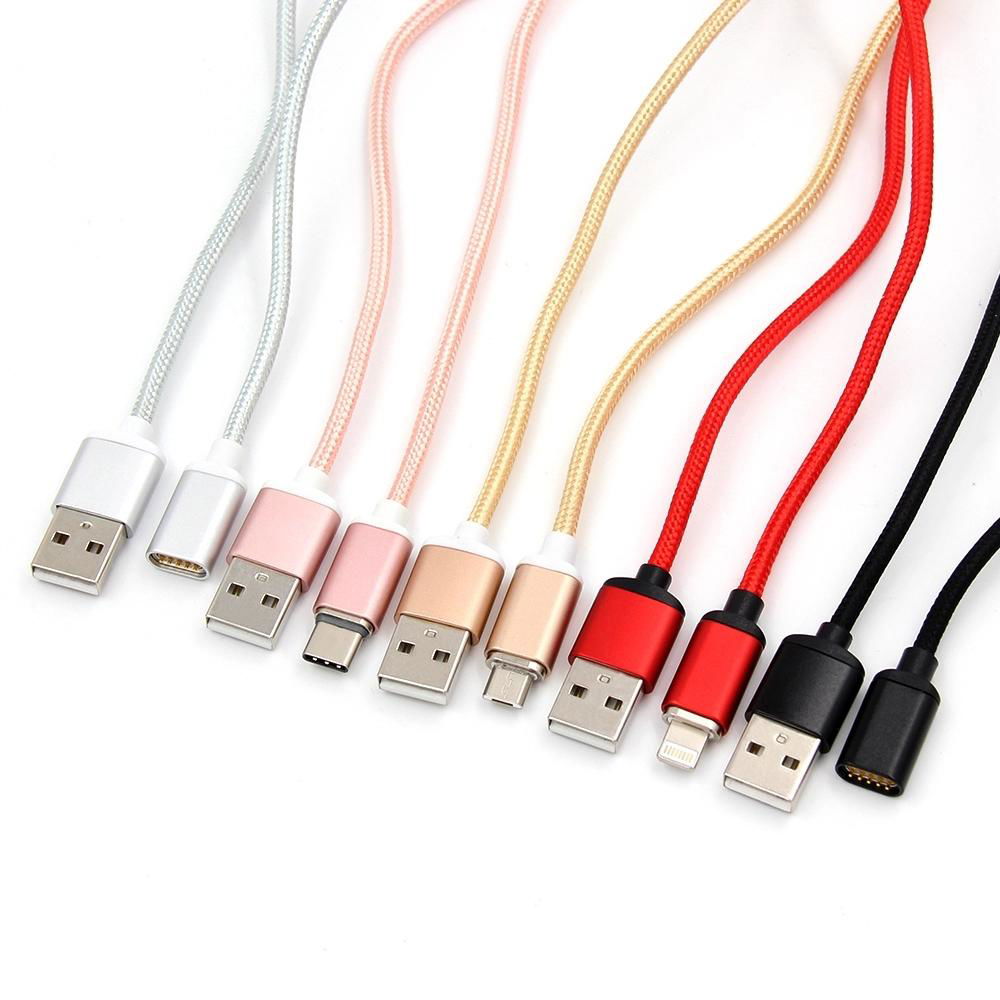 Magnetic3In1 quick charge Cable  For Iphone android 4