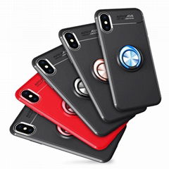 Ring Kickstand Mobile Phone X hard Case For Iphone 7 7Plus Case 8 Plus Case