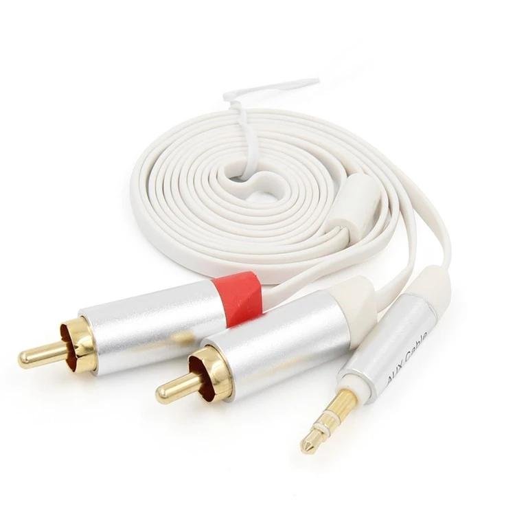 HiFi Stereo AUX Audio Cable 3.5mm to 2 RCA Jack male to male Audio Extention Cab