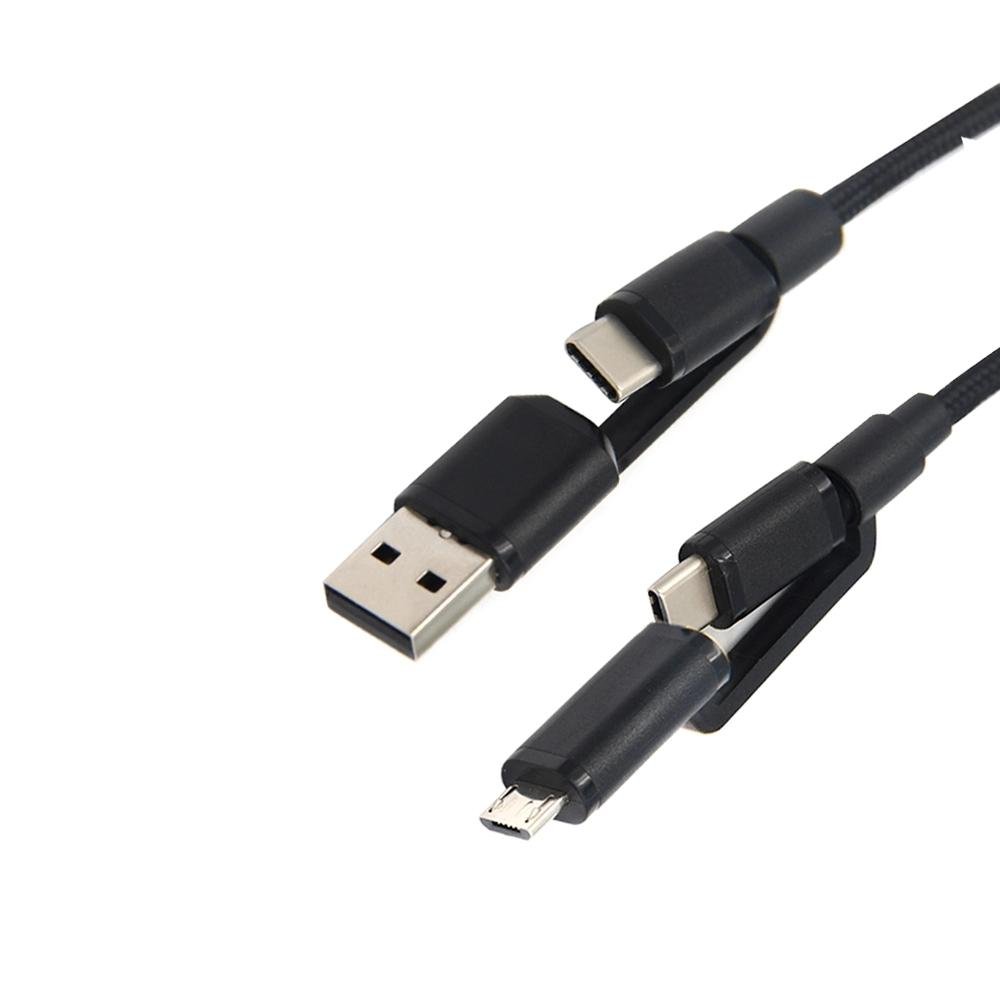 Strong Cotton Braided usb c to type c, micro usb 3.1 type c charger data cable 4 3