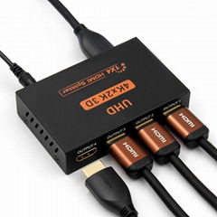 Hdmi Splitter 1*4 High Resolution 2K*4K 3D Full Hd Tv 1 Input 4 Output Hdmi Hub