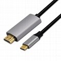 Usb Hdmi Usb 3.1 Type C To Hdmi Cable Usb-C Converter 3 Feet For Macbook Hd Tv 4