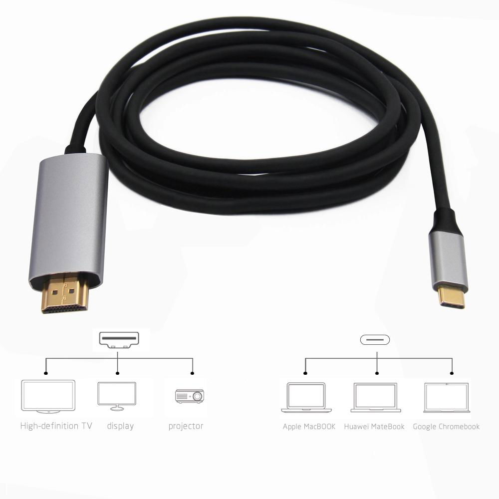 Usb Hdmi Usb 3.1 Type C To Hdmi Cable Usb-C Converter 3 Feet For Macbook Hd Tv 4 2