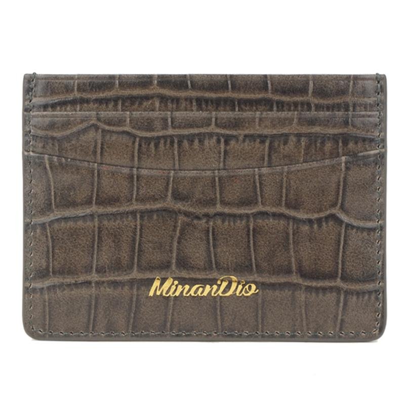 Customized credit card Classic business style leather cardholder for men  4