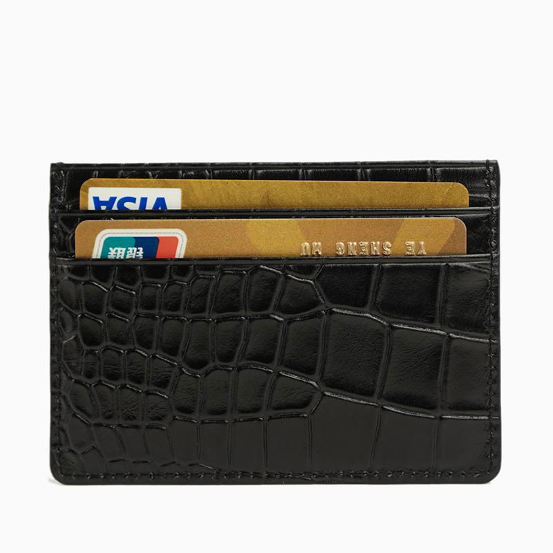 Customized credit card Classic business style leather cardholder for men  5