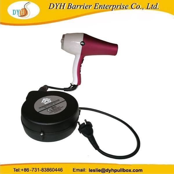 retractable cord reel for hair dryer