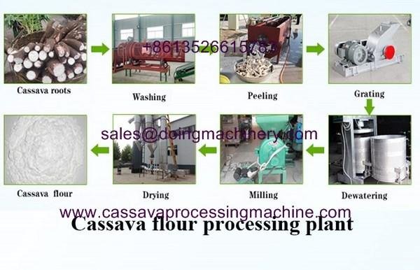 Cassava flour processing plant  3
