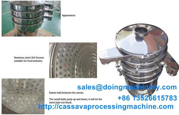 Cassava starch sieving machine
