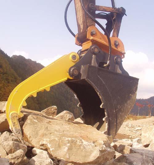 Hydraulic Excavator Thumb Bucket Attachment 4