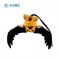 Hydraulic Rotating Stone Grapple for