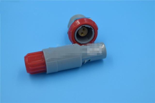  2pin60degree Plastic Push-pull self-locking connector