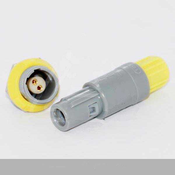Plastic Push-pull self-locking connector--2pin80degree