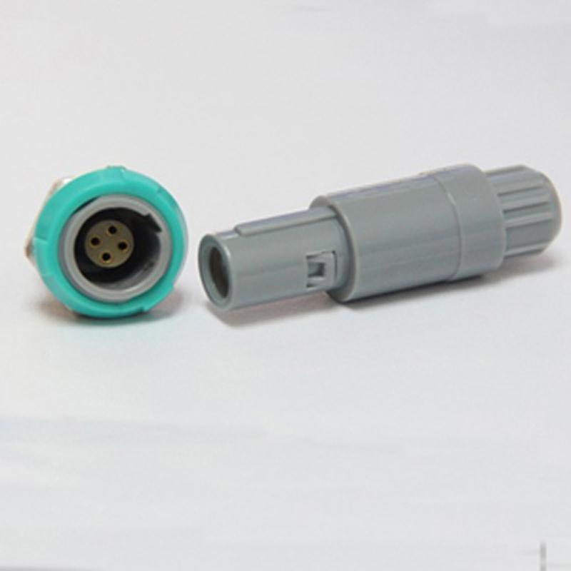 Single notch 4pin plastic Push-pull self-locking connector  2