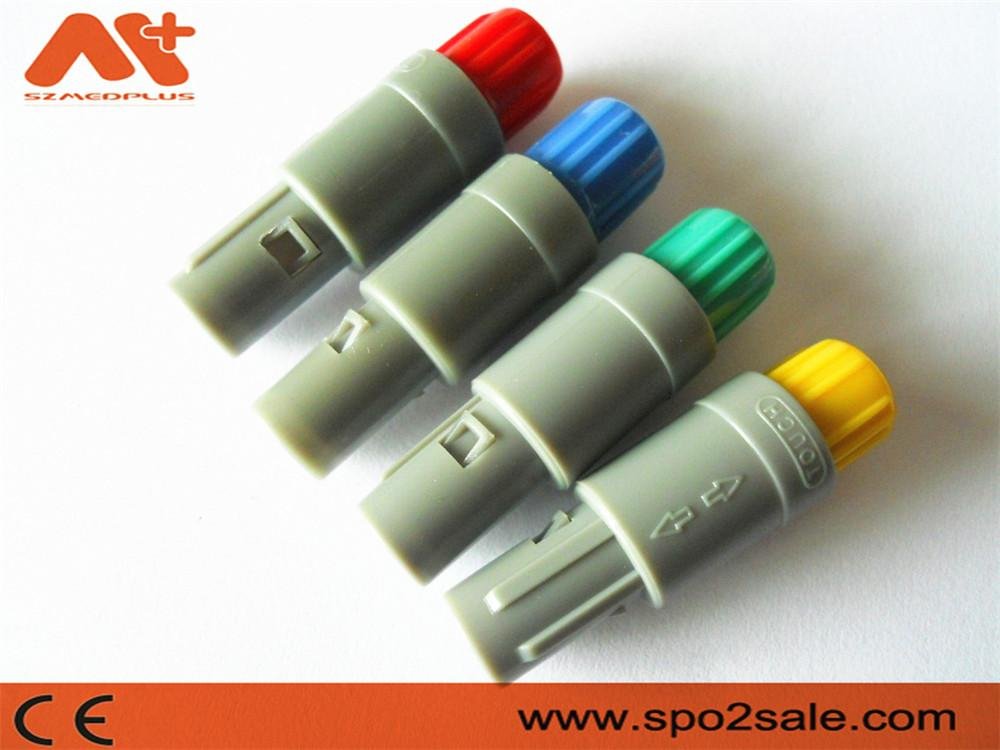 Plastic Push-Pull connector medical connector 6pin60degree 3