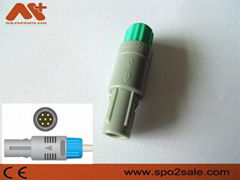 Plastic push-pull self-locking connector, 7pin80degree