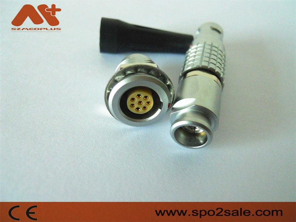 Metal Circular Push-Pull Connector compatible 8Pin FGG Plug 2