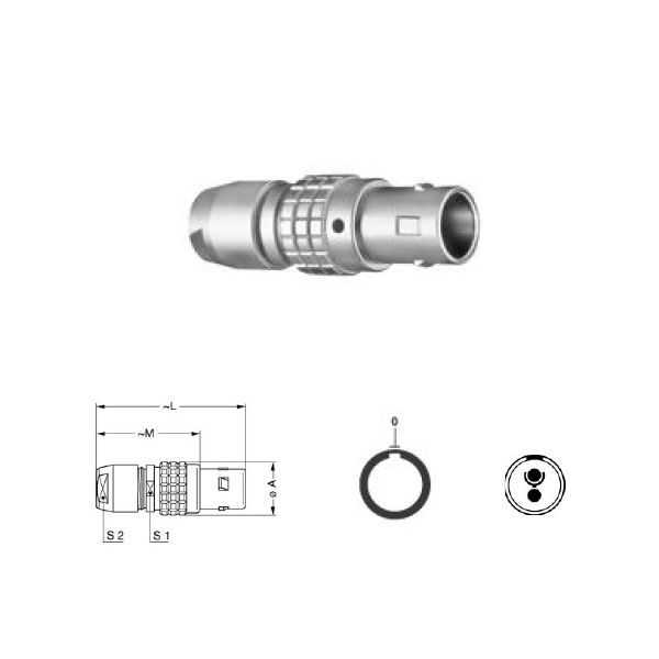 Metal push-pull self-locking connector compatible JGG plug 4