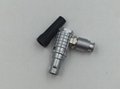 Metal elbow push-pull  connector compatible with FHG plug 3