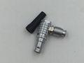 Metal elbow push-pull  connector compatible with FHG plug