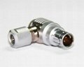 Metal push-pull connector Compatible F series Elbow Fischer Connector 2