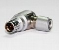 Metal push-pull connector Compatible F series Elbow Fischer Connector 3