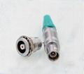 Matel Push-pull self-locking connector straight coaxial plug 5