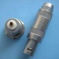 Matel Push-pull self-locking connector straight coaxial plug 6