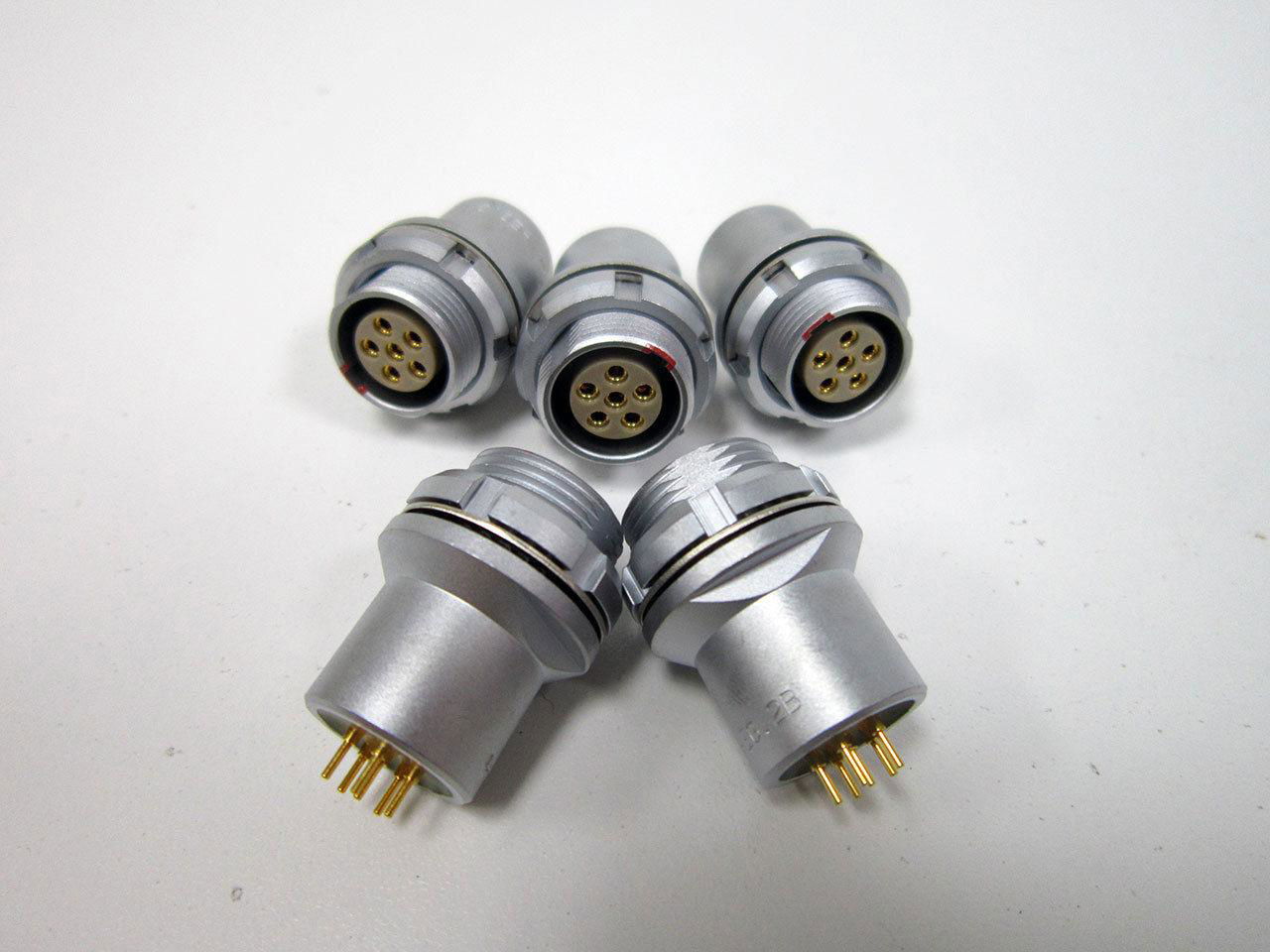 金属插头兼容HEG插座推拉自锁连接器 5