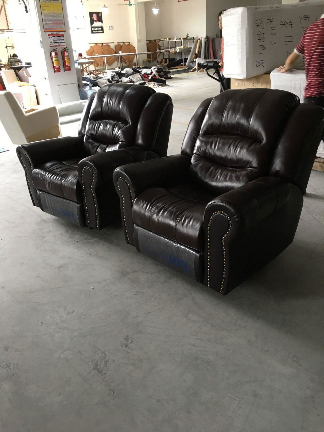 Supply auto reclining theater sofa