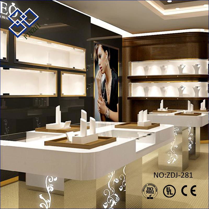 Great suppliers display led custom lighted glass retail jewellery showcase for c