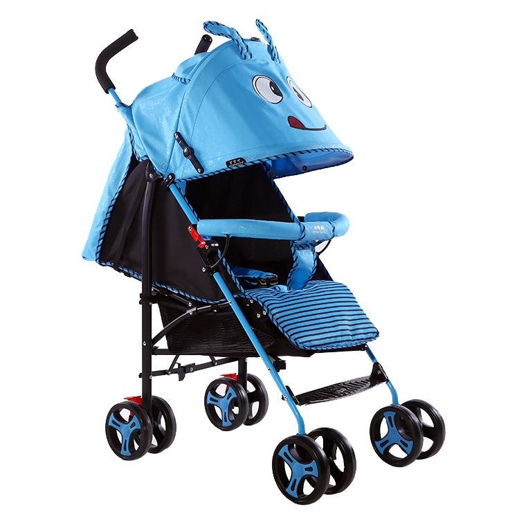 Colourful baby stroller for running with big wheels