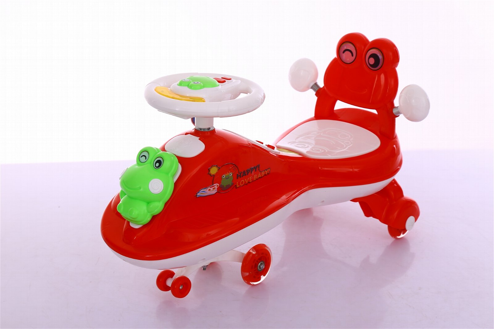 Cheap plastic happy baby kids swing car ride on toys 4