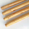 VARNISHED WOOD BROOM STICK WITH ITALIAN