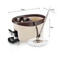 Easy Wring Mirofiber Spin Mop and Rolling Bucket 1