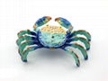 Metal Gifts Crab Shape Trinket Boxes Small Home Decorative Boxes