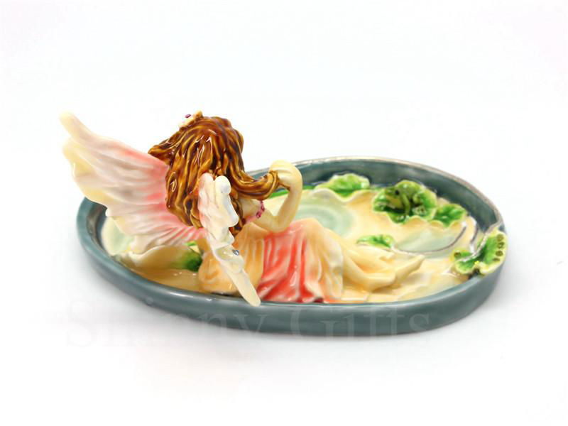 Enamel Jewelry Tray Home Decorative Angel Girl Wedding Favor 4