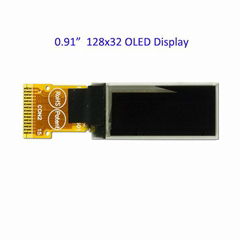 0.91 Inch 128×32 OLED Display Monochrome White