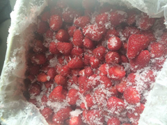 Frozen Strawberry with Sugar