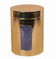 Rigid Gold Textured Mounted Round