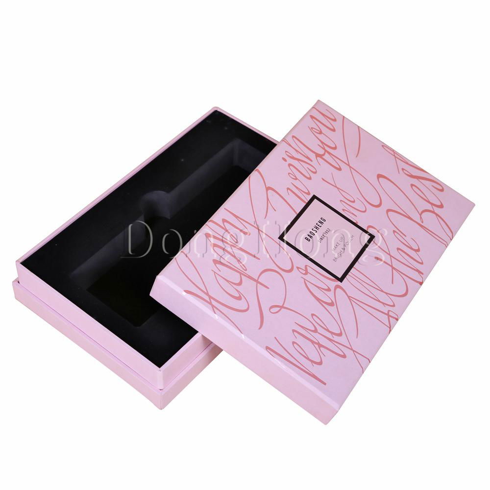 Neck Design Pink Cosmetic Packaging Boxes 