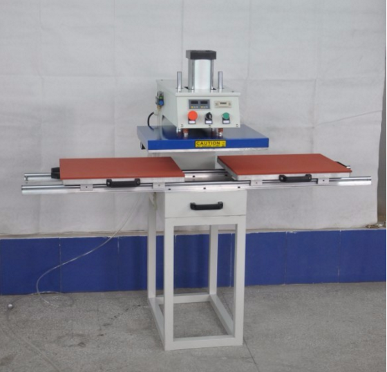 Pneumatic double-station stamping machine. 2