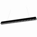 Low Glare Black LED Linear Suspension Lighting