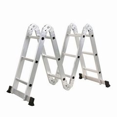 4X3 Aluminum multi purpose folding ladder (Small Hinge)